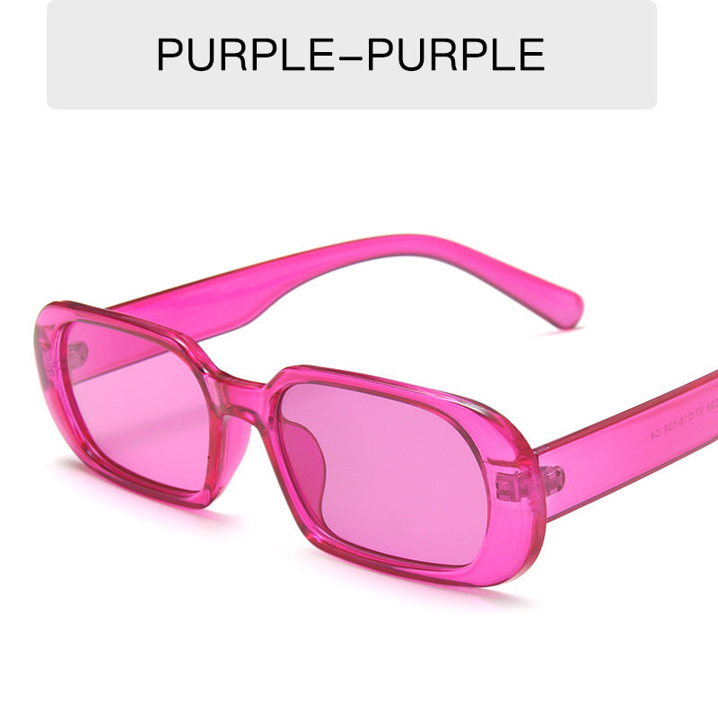 Women's Retro Small Frame Sunglasses - Colorful Candy Fashion Shades