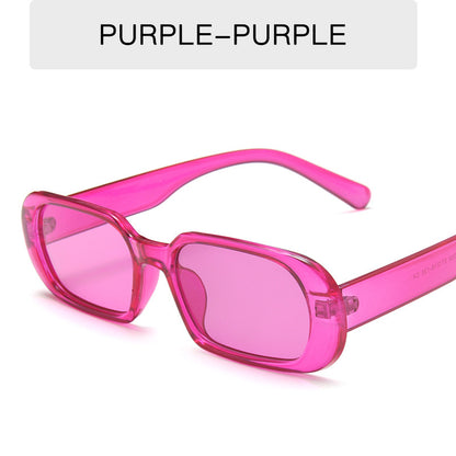 Women's Retro Small Frame Sunglasses - Colorful Candy Fashion Shades