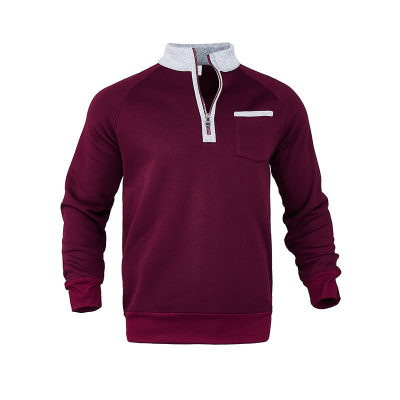 Men's Casual Sports Hoodie - Warm, Brushed Fleece for Comfort