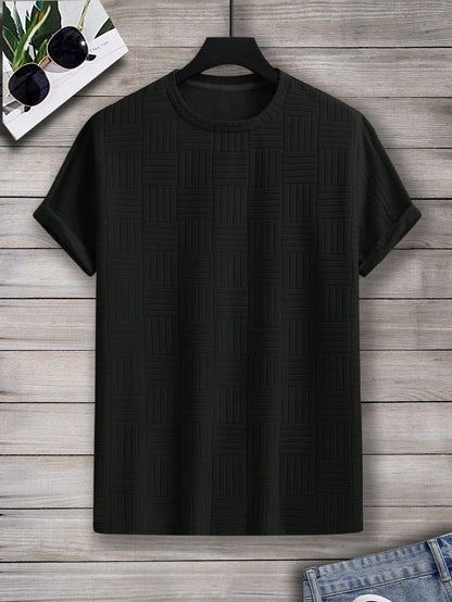 Men's Towel Cloth T-Shirt - Sporty & Casual with Unique Style