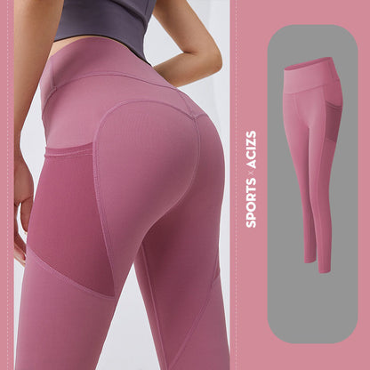 Women's Yoga Pants with Pockets - High Waist Tummy Control Gym Leggings