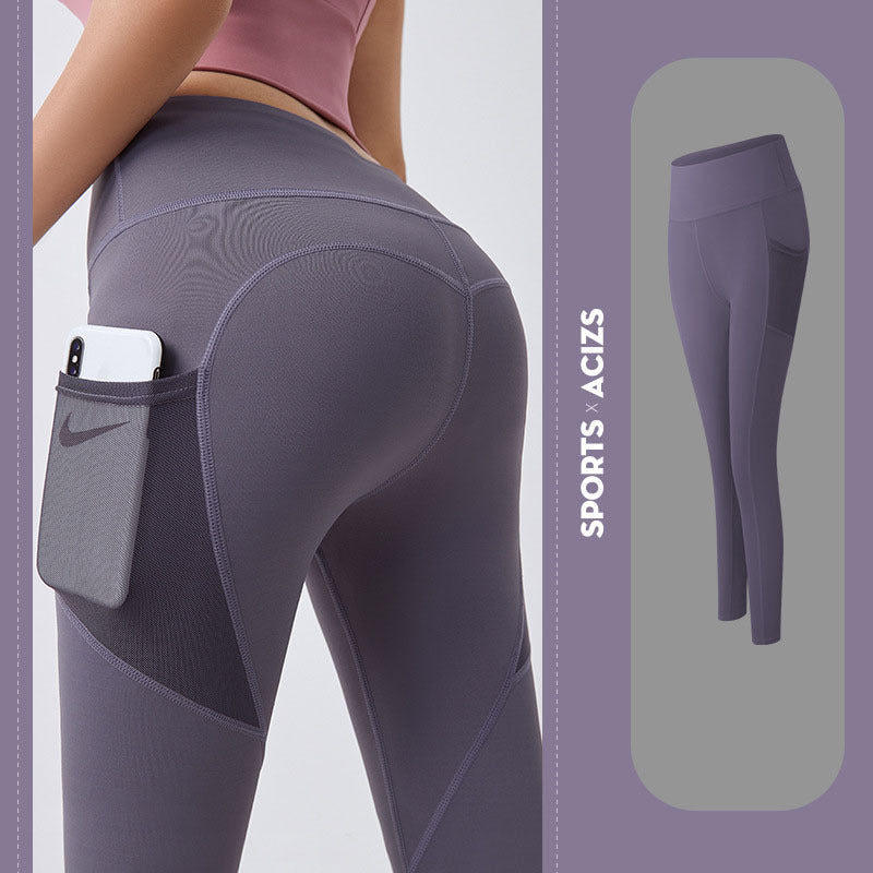 Women's Yoga Pants with Pockets - High Waist Tummy Control Gym Leggings