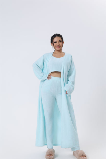 Women's 3-Piece Cozy Pajama & Lounge Set - Warm Winter Loungewear