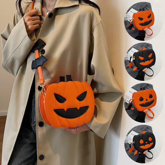 2024 Halloween Pumpkin Crossbody Bag - Fun & Creative Design